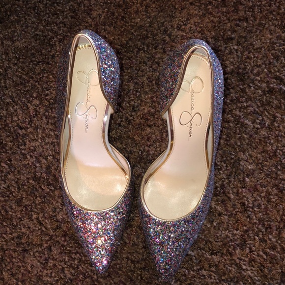 Jessica Simpson sparkly pointy toed stilettos - Picture 4 of 4